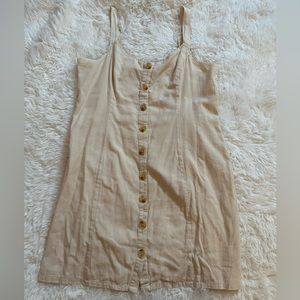 Tillys Cross Back Tan Dress